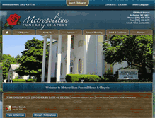 Tablet Screenshot of metrofuneralhome.com
